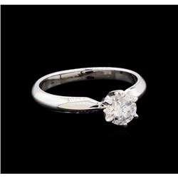 0.59 ctw Diamond Solitaire Ring - 14KT White Gold