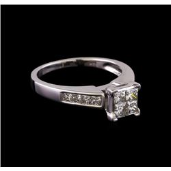 1.00 ctw Diamond Ring - 14KT White Gold