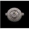 Image 1 : 1.60 ctw Diamond Ring - 18KT White Gold