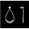 Image 2 : 14KT Rose Gold 2.55 ctw Diamond Earrings