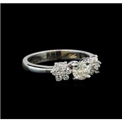 0.86 ctw Diamond Ring - 14KT White Gold