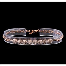 1.95 ctw Diamond Bracelet - 14KT Rose Gold