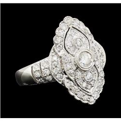 0.90 ctw Diamond Ring - Platinum