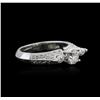 Image 1 : 18KT White Gold 1.04 ctw Diamond Ring