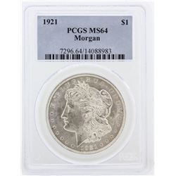 1921 PCGS MS64 Morgan Silver Dollar