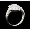 Image 4 : 0.90 ctw Diamond Ring - Platinum