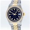 Image 1 : Rolex Two-Tone Blue String Diamond VVS DateJust Men's Watch