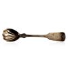 Image 1 : Fiddle Tip Coin Silver Salt/Mustard Spoon