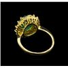 Image 3 : 14KT Yellow Gold 2.69 ctw Emerald and Diamond Ring