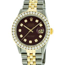 Rolex Two Tone 3.00 ctw Diamond DateJust Men's Watch