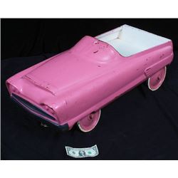 Antique Vintage Pink Pedal Car c.1930-50's