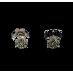 14KT White Gold 0.55 ctw Diamond Stud Earrings