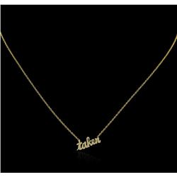 14KT Yellow Gold Bow Necklace