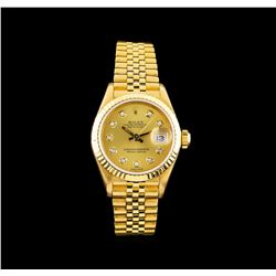 Rolex 18KT Yellow Gold DateJust Ladies Watch