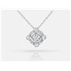 Image 1 : Diamond Pendant - 18KT White Gold