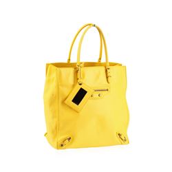 Balenciaga Mini Papier Yellow Tote