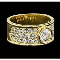 2.66 ctw Diamond Ring - 18KT Yellow Gold