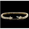 Image 3 : 5.67 ctw Diamond Tennis Bracelet - 14KT Yellow Gold