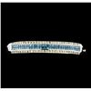 Image 1 : 4.01 ctw Diamond Bangle Bracelet - 14KT White Gold