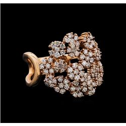 14KT Rose Gold 0.86 ctw Diamond Ring