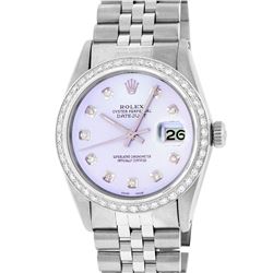 Rolex Stainless Steel 1.00 ctw Diamond DateJust Men's Watch