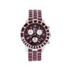 Image 1 : Christian Dior Stainless Steel and Burgundy Ceramic Men's Watch