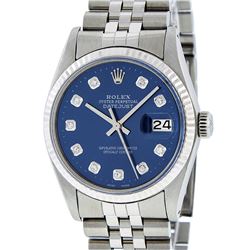 Rolex Stainless Steel Diamond DateJust Men's Watch