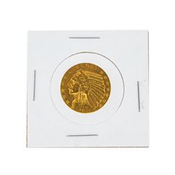 1911-S $5 AU Indian Head Half Eagle Gold Coin