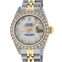 Rolex Two-Tone Diamond DateJust Ladies Watch