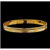 Image 1 : 18KT Yellow Gold Vintage Bangle Bracelet