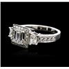 Image 1 : 14KT White Gold 2.09 ctw Diamond Ring