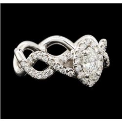 1.14 ctw Diamond Ring - 14KT White Gold