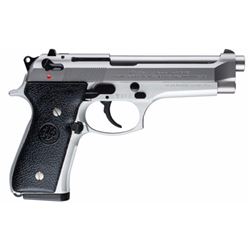 Beretta USA JS92F520 92 Single/Double 9mm 4.9" 10+1 Black Synthetic Grip Stainless Steel