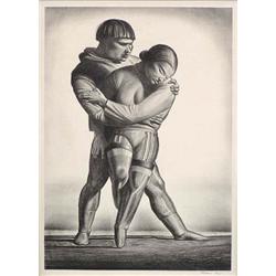 ROCKWELL KENT (American. 1882-1971), "Greenland Courtship". Signed in pencil., Lithograph. Me...