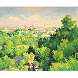 ANDRE VIGNOLES (French. Born 1920), "Volterra". Signed A. Vignoles l/r. Also signed and titled...