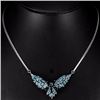 Image 2 : Natural Sky & London Blue Topaz Necklace