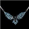 Image 3 : Natural Sky & London Blue Topaz Necklace