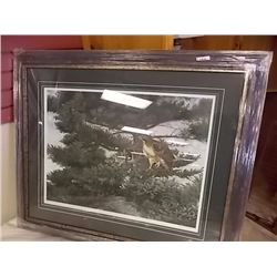 FRAMED LIMITED EDITION PRINT - ONE WING ABOVE DREAM OR HUNGER - RICHARD CASEY - ESTIMATED GALLERY PR