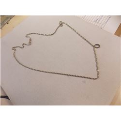 NECKLACE- 925 SILVER - STAMPED S925- 24"
