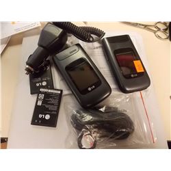 CELL PHONES-  LG FLIP WITH CAR CHARGER AND MORE