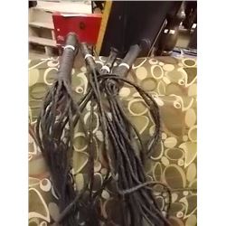 LEATHER WHIP - CAT'O 9 - 5 STAND