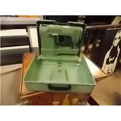 VINTAGE ELMNA SEWING MACHINE WITH CASE