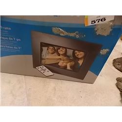 DIGITAL PICTURE FRAME - CHECK FOR CHIP INSIDE NOT INCLUDED - 7"