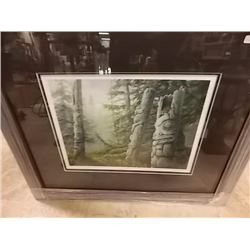 FRAMED LIMITED EDITION PRINT - HAIDA IMPRESSIONS - MARLA WILSON - ESTIMATED GALLERY PRICE $625