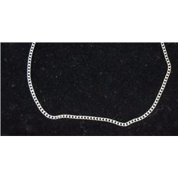 CHAIN - ITALIAN SILVER CHAIN STAMPED 925 - 18" LONG - 9.3 GRAMS - RETAIL ESTIMATE $100
