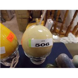 POLISHED CARVED ALABASTER STONE FRUIT / VEGIES - ONION