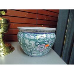 CERAMIC HAND PAINTED PLANT POT