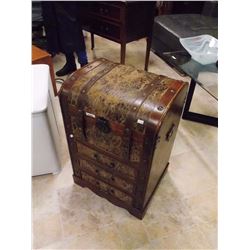 LUGGAGE SHAPED STORAGE UNIT WITH 3 DRAWERS