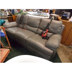 LEATHER COUCH - GREY