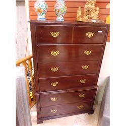 MAHOGANY HIGH BOY CHEST